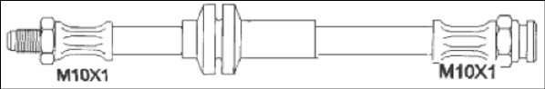 REMSA 1901.12: Furtun frana 410mm