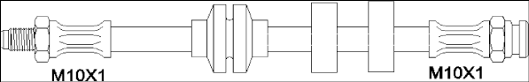 REMSA 1901.73: Furtun frana 410mm