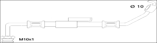 REMSA 1903.79: Furtun frana 575mm