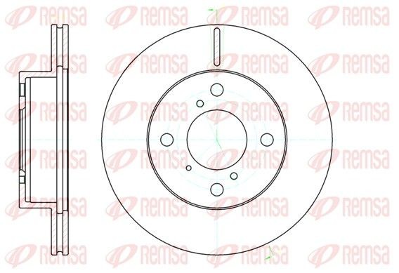 REMSA 61104.10: Piduriketas Esisild, Ø: 230,8mm, õhutusega, Ø: 231mm