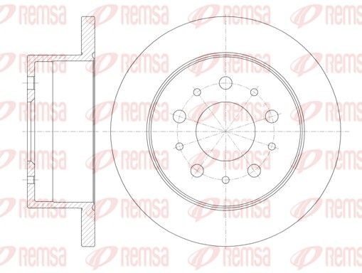 REMSA 61120.00: Piduriketas Tagasild, Ø: 280mm, täis, Ø: 280mm