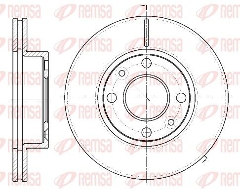 REMSA 61162.10: Piduriketas Esisild, Ø: 235,5mm, õhutusega, Ø: 236mm