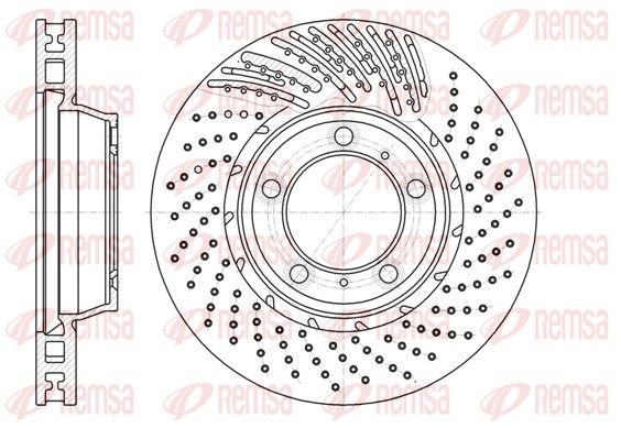 REMSA 61196.10: Piduriketas esisild vasakul, Ø: 329,5mm, õhutusega, Ø: 330mm