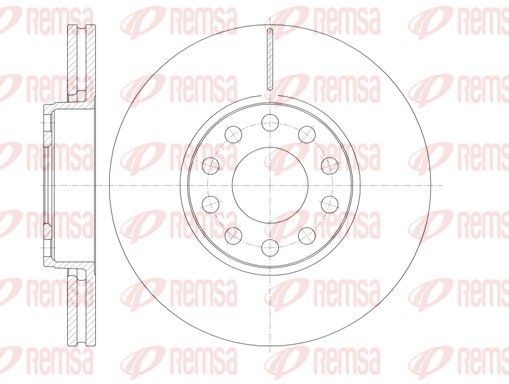 REMSA 61227.10: Piduriketas Esisild, Ø: 288mm, õhutusega, Ø: 288mm
