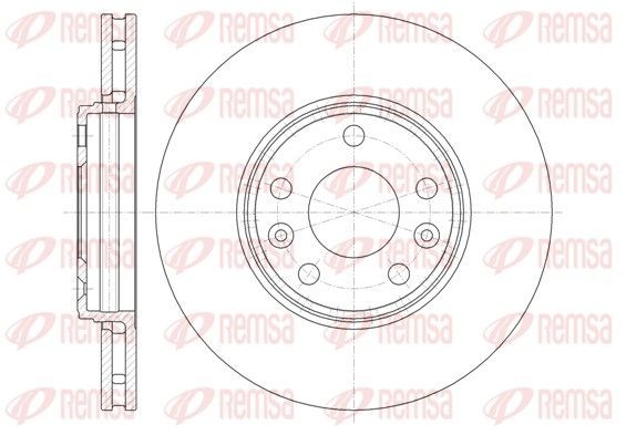 REMSA 61344.10: Piduriketas Esisild, Ø: 295,9mm, õhutusega, Ø: 296mm