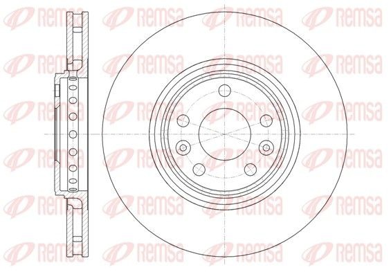 REMSA 61345.10: Piduriketas Esisild, Ø: 319,8mm, õhutusega, Ø: 320mm