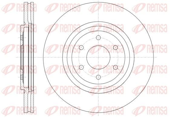 REMSA 61348.10: Piduriketas Esisild, Ø: 319,5mm, õhutusega, Ø: 320mm