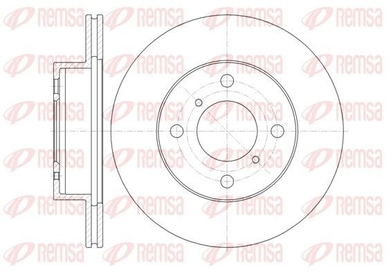 REMSA 61353.10: Piduriketas Esisild, Ø: 231mm, õhutusega, Ø: 231mm