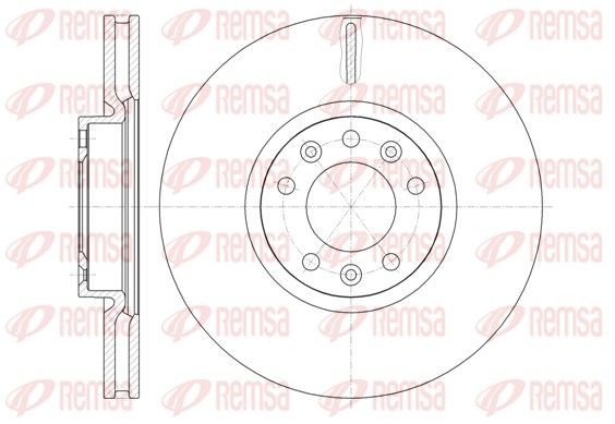 REMSA 61472.10: Piduriketas Esisild, Ø: 303,8mm, õhutusega, Ø: 304mm