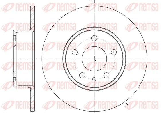 REMSA 6149.00: Piduriketas Tagasild, Ø: 251mm, täis, Ø: 251mm