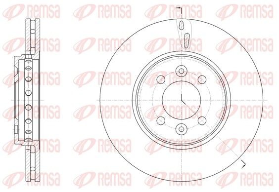 REMSA 61499.10: Piduriketas Esisild, Ø: 280mm, õhutusega, Ø: 280mm