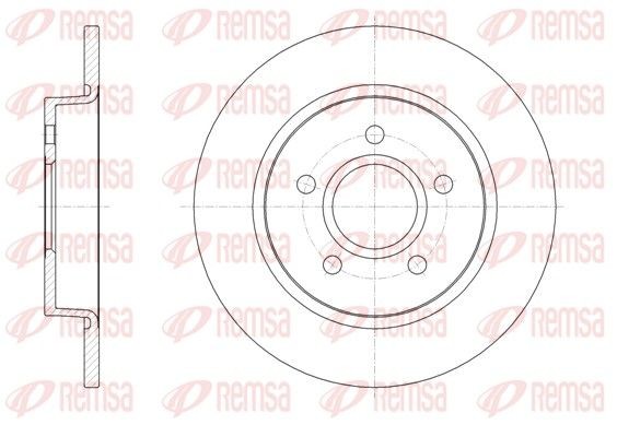 REMSA 61503.00: Piduriketas Tagasild, Ø: 271mm, täis, Ø: 271mm
