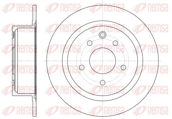 REMSA 61530.00: Piduriketas Tagasild, Ø: 291,6mm, täis, Ø: 292mm