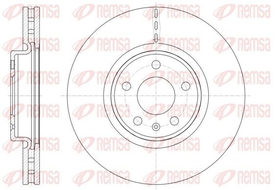 REMSA 61543.10: Piduriketas Esisild, Ø: 319,8mm, õhutusega, Ø: 320mm