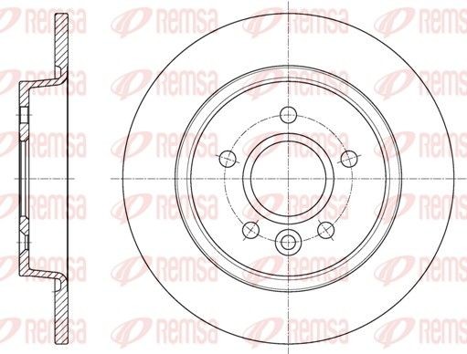 REMSA 61590.00: Piduriketas Tagasild, Ø: 280mm, täis, Ø: 280mm