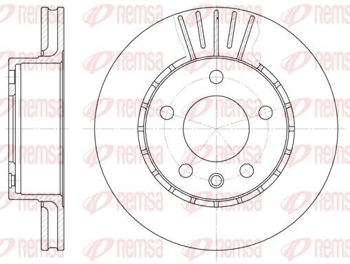 REMSA 6202.10: Piduriketas Esisild, Ø: 258mm, õhutusega, Ø: 258mm