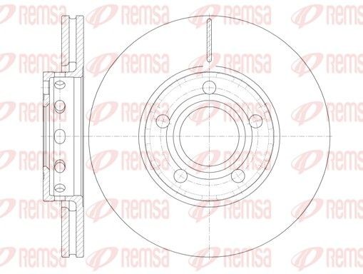 REMSA 6268.10: Piduriketas Esisild, Ø: 276mm, õhutusega, Ø: 276mm