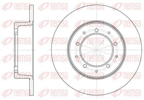 REMSA 6333.00: Piduriketas Tagasild, Ø: 290mm, täis, Ø: 290mm