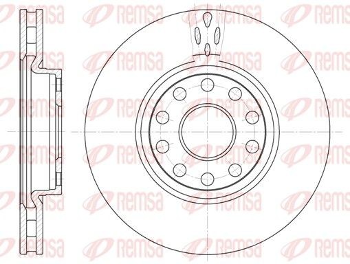 REMSA 6479.10: Piduriketas Esisild, Ø: 281mm, õhutusega, Ø: 281mm