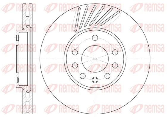 REMSA 6494.10: Piduriketas Esisild, Ø: 288mm, õhutusega, Ø: 288mm