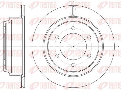 REMSA 6515.10: Piduriketas Tagasild, Ø: 313mm, õhutusega, Ø: 313mm