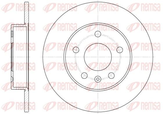 REMSA 6578.00: Piduriketas Tagasild, Ø: 264mm, täis, Ø: 264mm