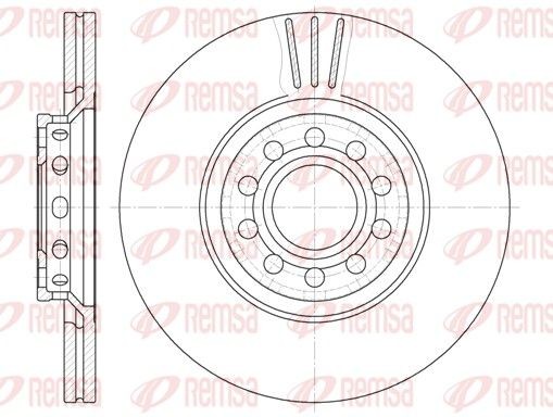 REMSA 6596.10: Piduriketas Esisild, Ø: 312mm, õhutusega, Ø: 312mm