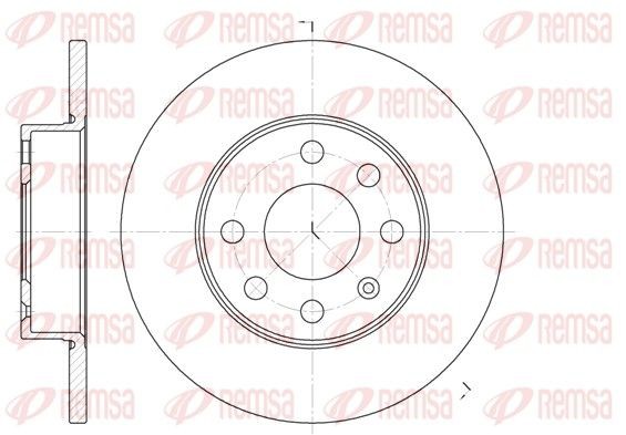 REMSA 6664.00: Piduriketas Esisild, Ø: 240mm, täis, Ø: 240mm