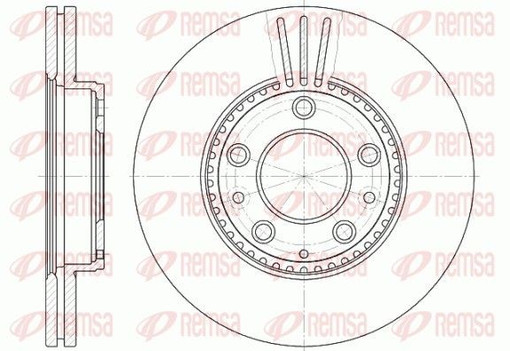 REMSA 6673.10: Piduriketas Esisild, Ø: 282,8mm, õhutusega, Ø: 283mm