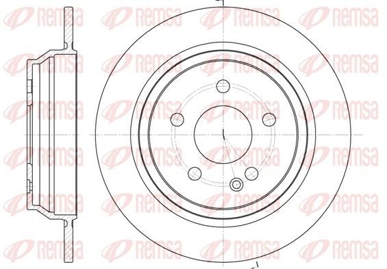 REMSA 6678.00: Piduriketas Tagasild, Ø: 296mm, täis, Ø: 296mm