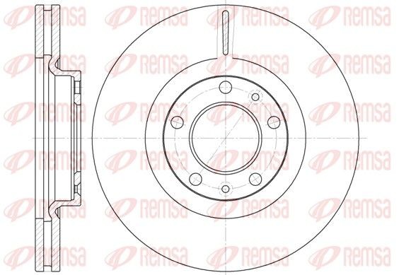 REMSA 6693.10: Piduriketas Esisild, Ø: 283,1mm, õhutusega, Ø: 283mm