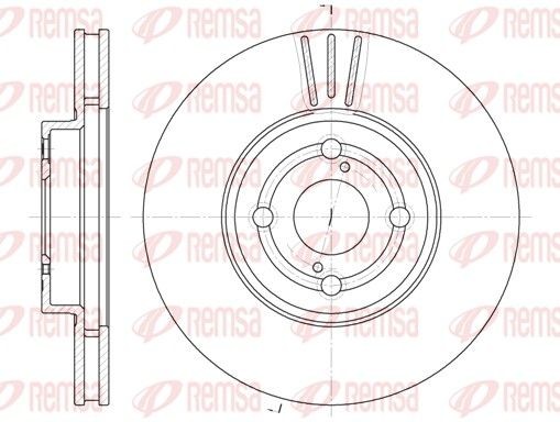 REMSA 6703.10: Stabdžių diskas priekinė ašis, Ø: 275mm, ventiliuojama, Ø: 275mm
