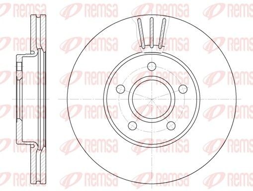 REMSA 6710.10: Piduriketas Esisild, Ø: 278,1mm, õhutusega, Ø: 278mm