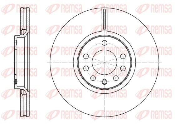 REMSA 6729.10: Piduriketas Esisild, Ø: 308mm, õhutusega, Ø: 308mm
