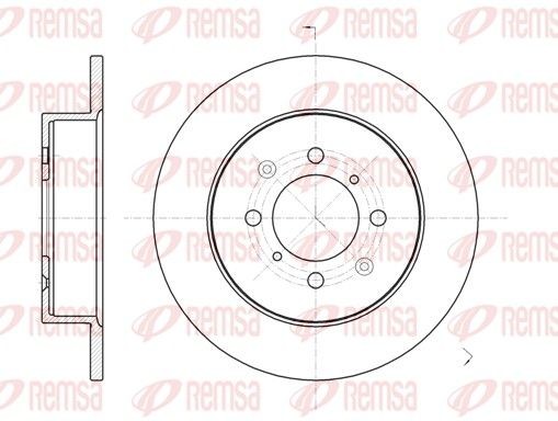 REMSA 6732.00: Piduriketas Tagasild, Ø: 260mm, täis, Ø: 260mm