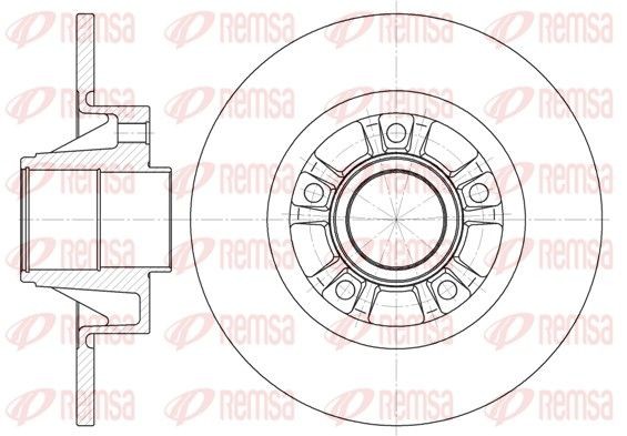 REMSA 6733.00: Piduriketas Tagasild, Ø: 280mm, täis, Ø: 280mm