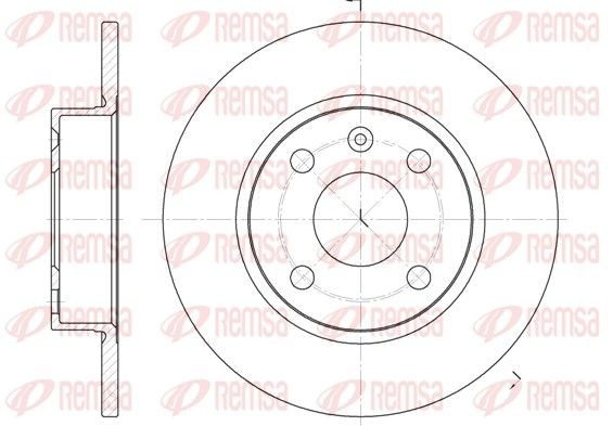 REMSA 6738.00: Piduriketas Tagasild, Ø: 240mm, täis, Ø: 240mm
