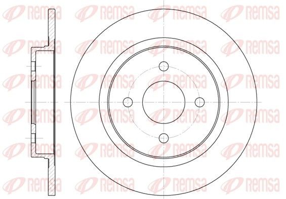 REMSA 6759.00: Piduriketas Tagasild, Ø: 280mm, täis, Ø: 280mm