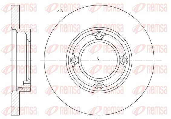 REMSA 6770.00: Piduriketas Esisild, Ø: 210mm, täis, Ø: 210mm