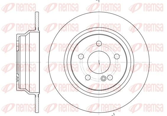 REMSA 6787.00: Piduriketas Tagasild, Ø: 300mm, täis, Ø: 300mm