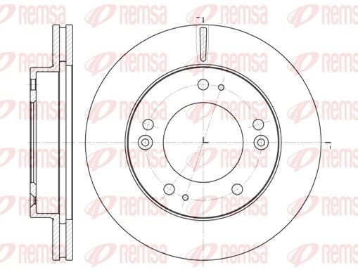 REMSA 6790.10: Piduriketas Esisild, Ø: 284mm, õhutusega, Ø: 284mm