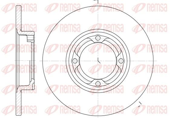 REMSA 6832.00: Piduriketas Esisild, Ø: 211mm, täis, Ø: 211mm
