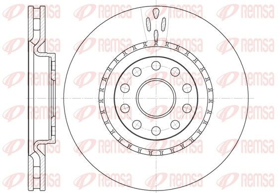 REMSA 6856.10: Piduriketas Esisild, Ø: 305,5mm, õhutusega, Ø: 306mm