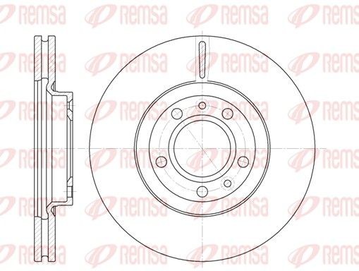 REMSA 6869.10: Piduriketas Esisild, Ø: 283mm, õhutusega, Ø: 283mm