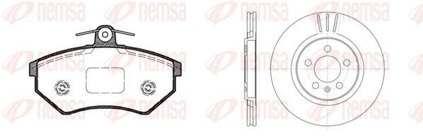 REMSA 8134.02: Stabdžių rinkinys, diskiniai stabdžiai priekinė ašis, Ø: 280mm, ventiliuojama