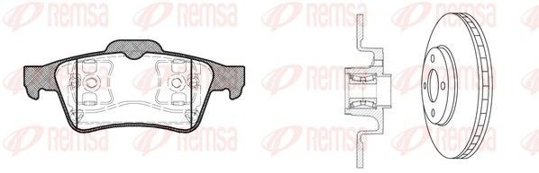 REMSA 8842.20: Pidurikomplekt, ketaspidur Tagasild, Ø: 274mm, täis