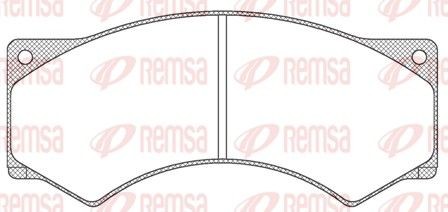 REMSA JCA 277.00: Piduriklotsid Esisild
