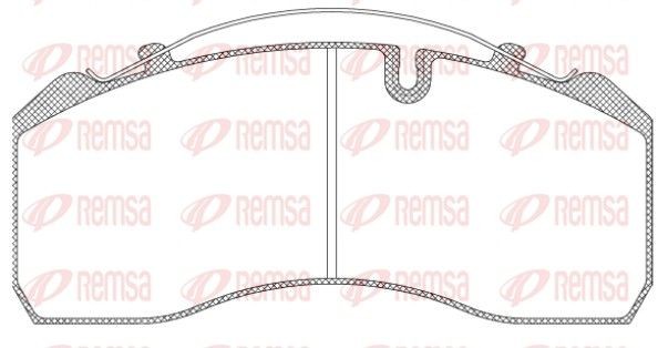 REMSA JCA 814.00: Plăcuțe de frână punte fata