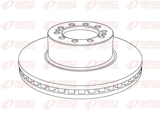 REMSA NCA1178.20: Piduriketas Esisild, Tagasild, Ø: 375mm, õhutusega, Ø: 375mm, CST3647