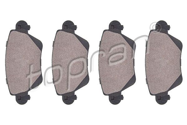 TOPRAN 301 959: Plăcuțe de frână puntea spate, fara accesorii, cu instructiuni montaj
